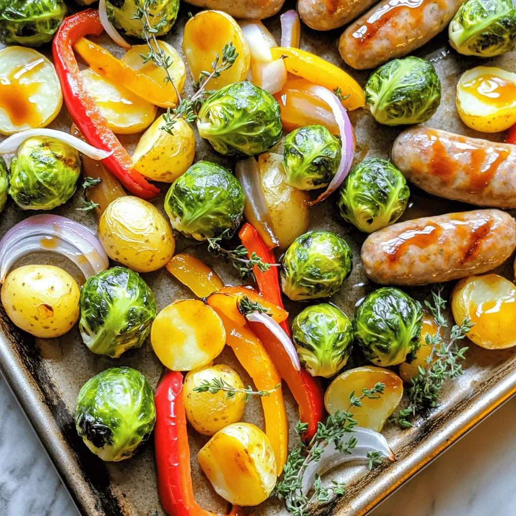 Sheet-Pan Maple Dijon Sausage &#038; Veggies Delight