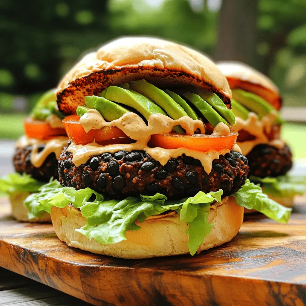 Smoky Chipotle Black Bean Burgers Flavorful Delight