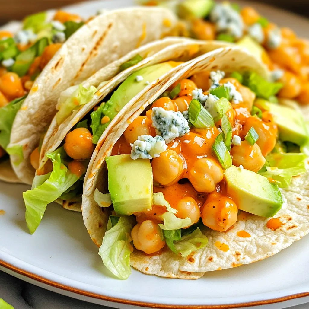 Buffalo Chickpea Wraps Flavorful and Easy Meal Idea
