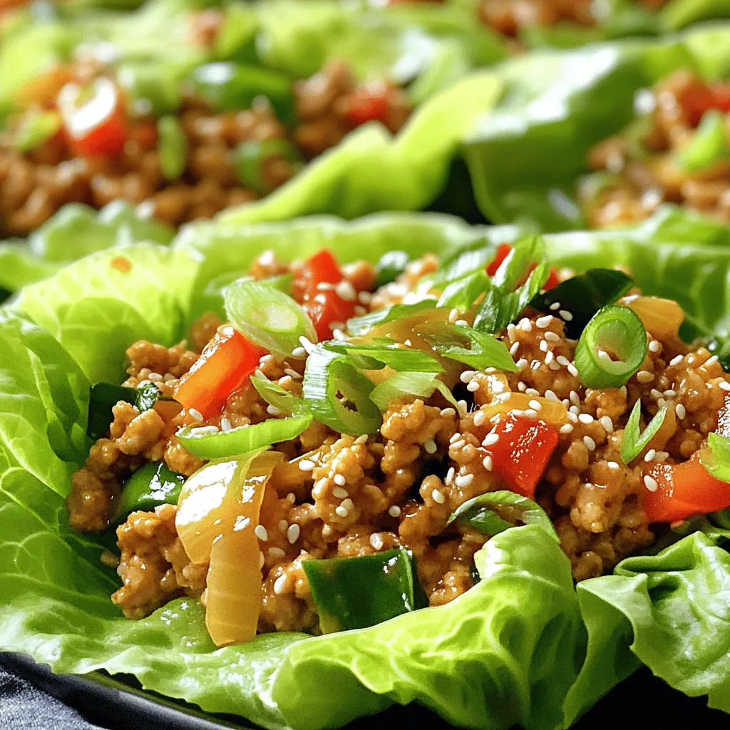 Spicy Chicken Lettuce Wraps Flavorful and Healthy Dish