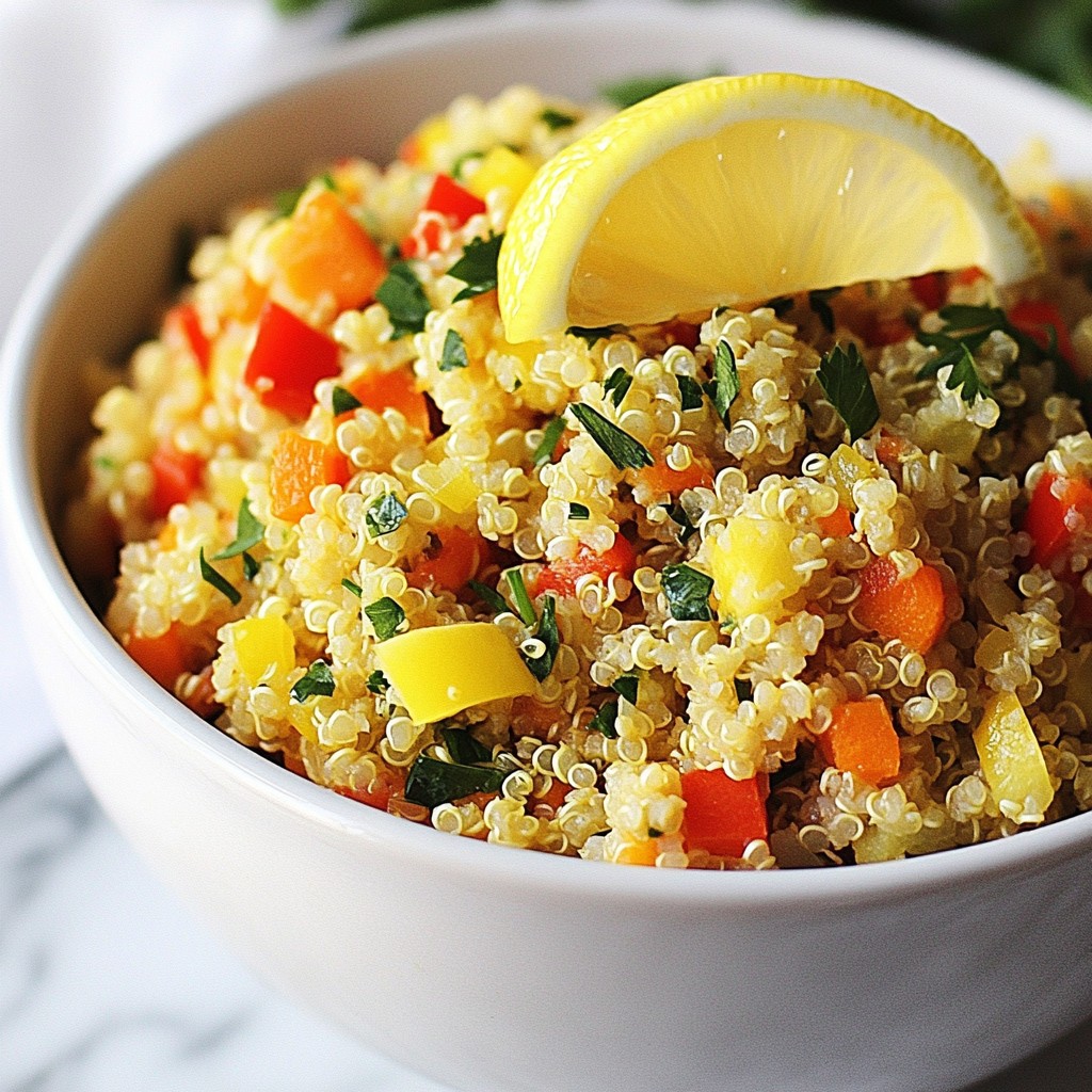 Lemon Herb Quinoa Pilaf Flavorful and Healthy Meal