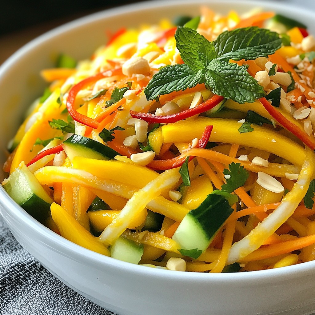Spicy Thai Mango Salad Fresh and Flavorful Recipe