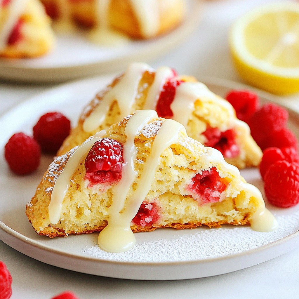 Raspberry Vanilla Bean Scones Tasty and Simple Recipe