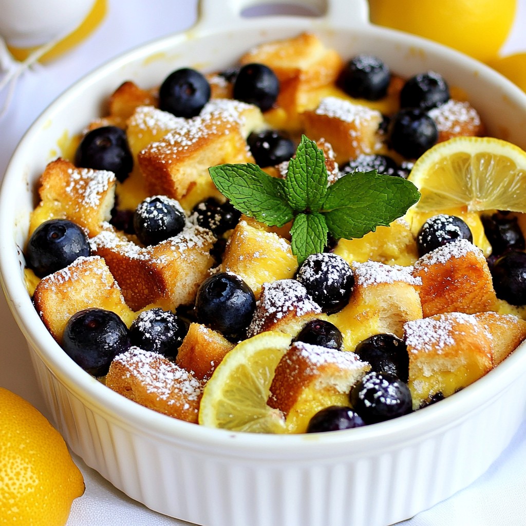 Lemon Blueberry French Toast Bake Easy and Delicious