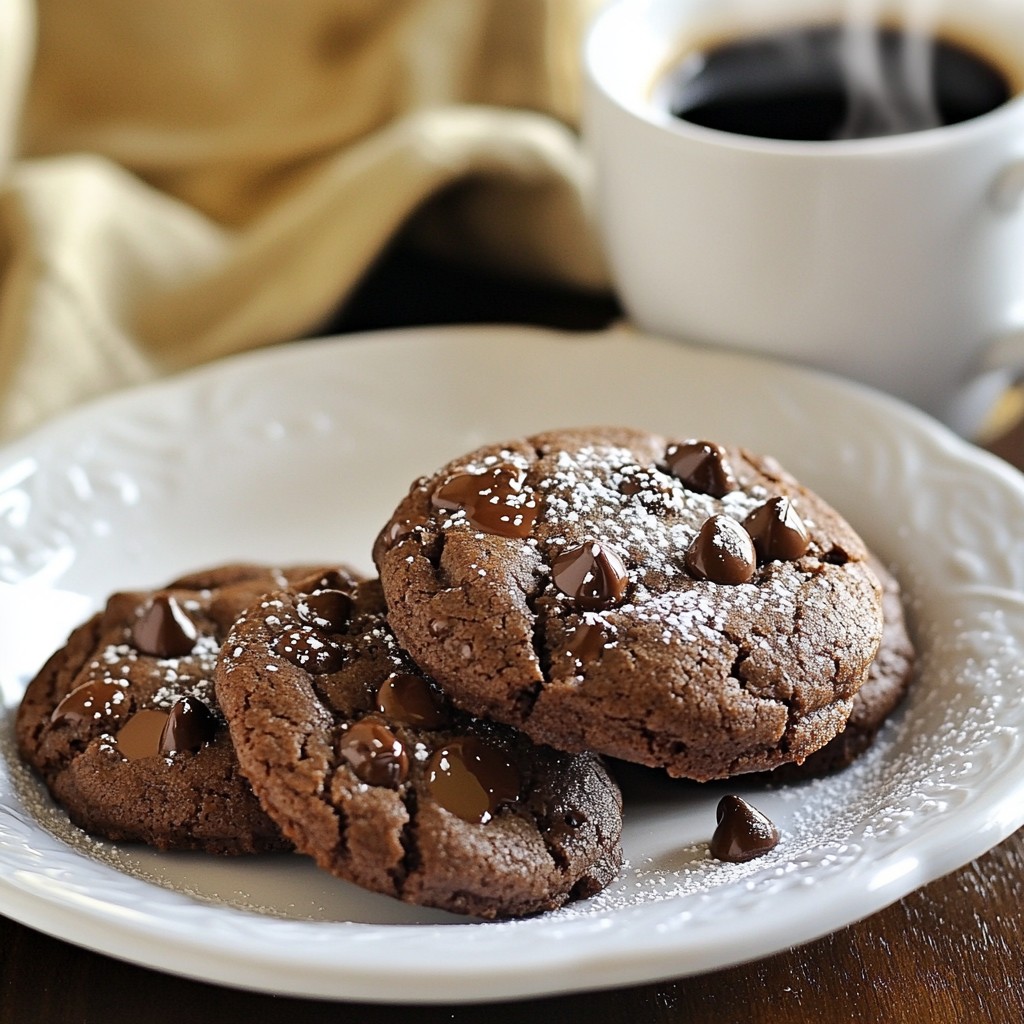 Double Chocolate Espresso Cookies Rich Flavor Delight