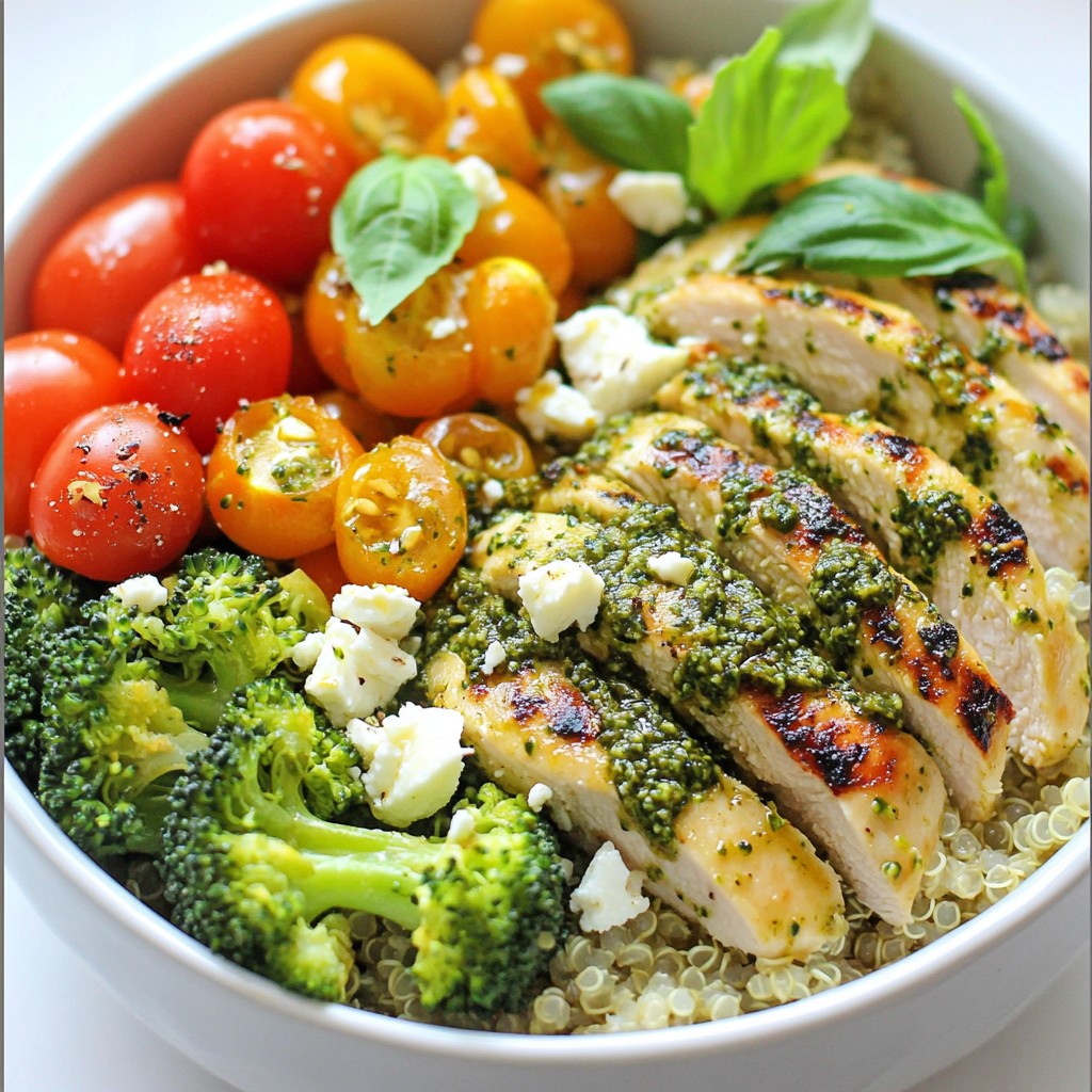 Pesto Chicken Quinoa Bowl Flavorful and Nourishing Meal