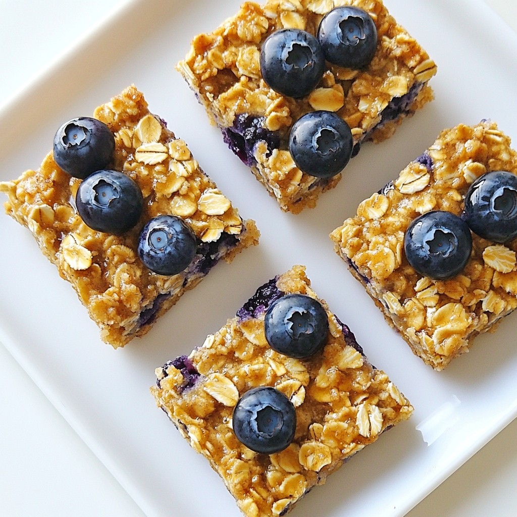 Blueberry Oatmeal Breakfast Bars Healthy and Tasty Treat