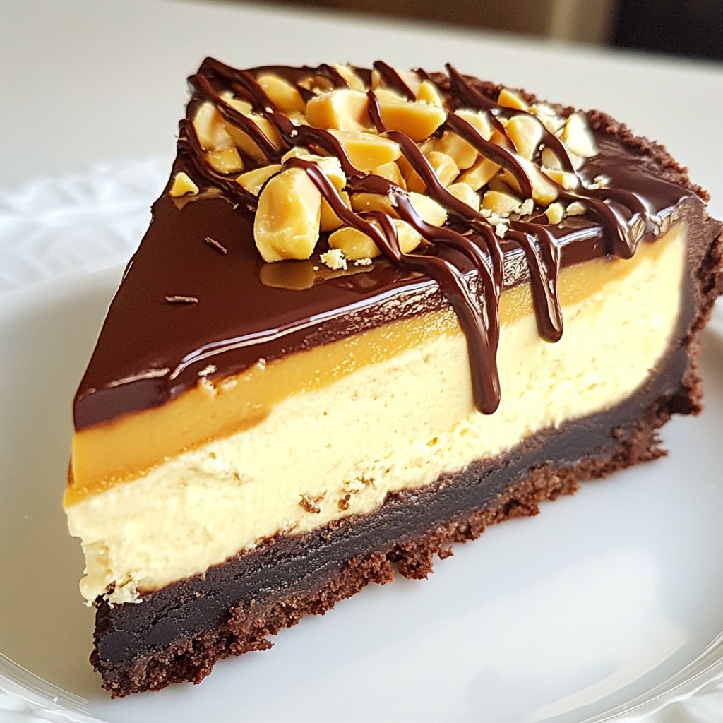 Chocolate Peanut Butter Cheesecake Decadent Dessert Delight