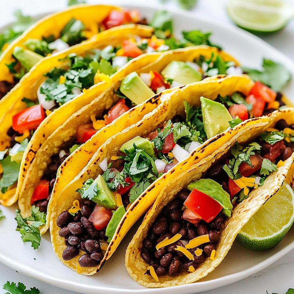 Spicy Black Bean Tacos Flavor-Packed Easy Recipe