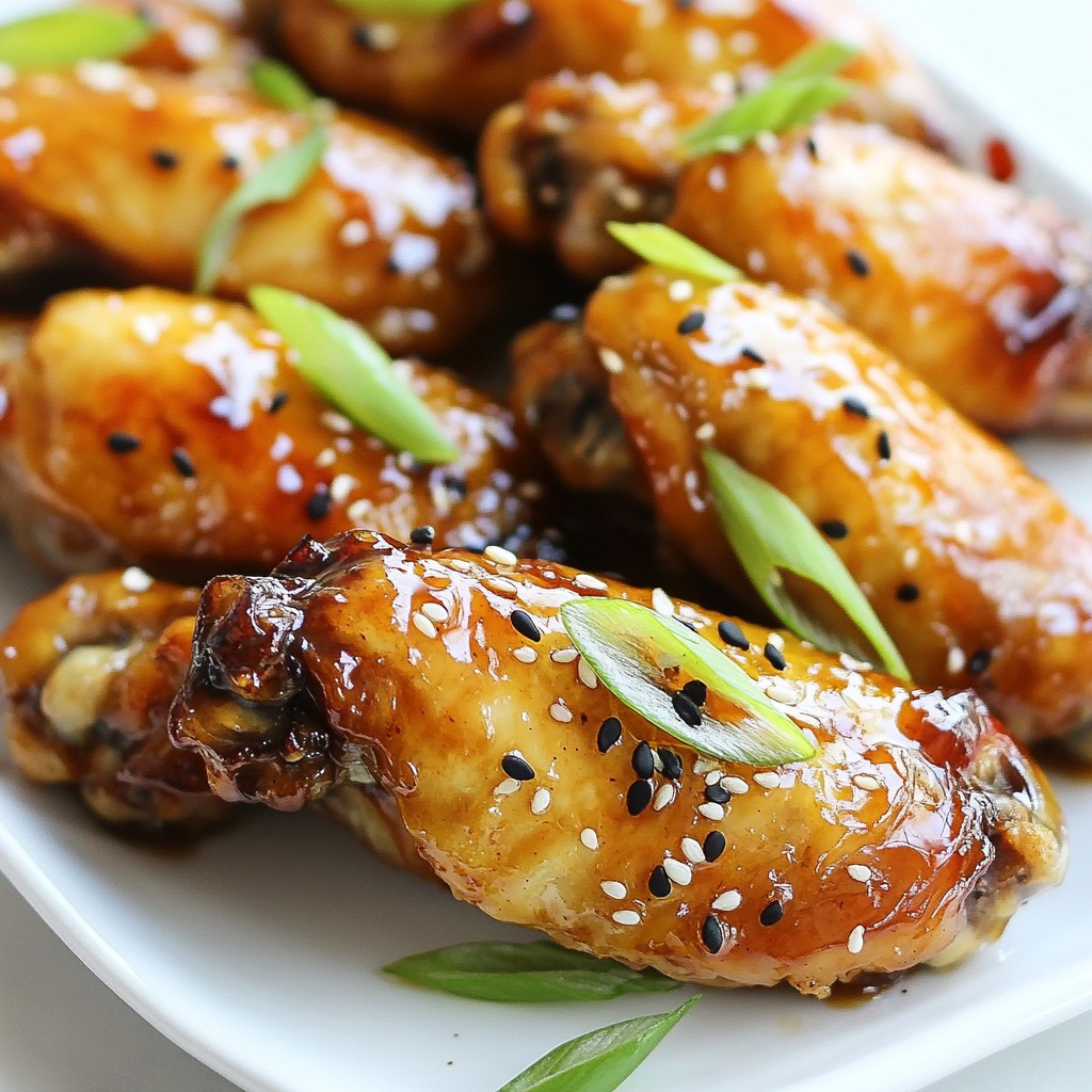 Teriyaki Glazed Chicken Wings Savory and Simple Recipe