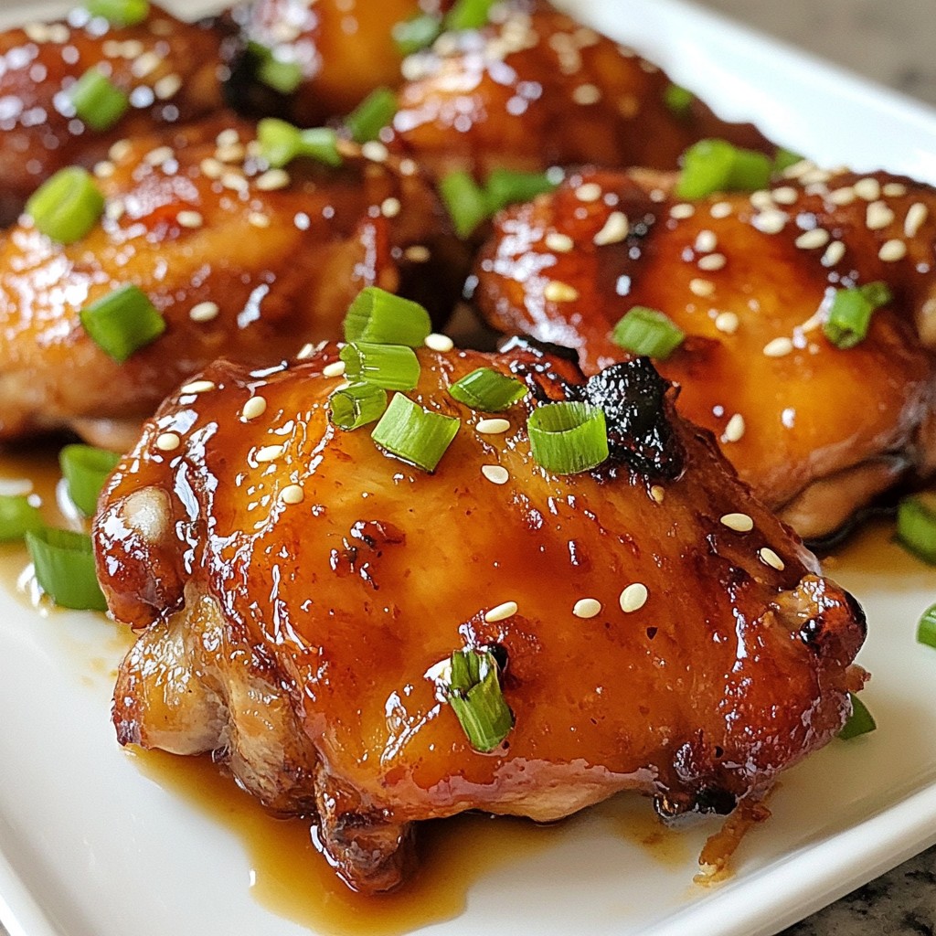Teriyaki Glazed Chicken Thighs Flavorful and Simple Dish