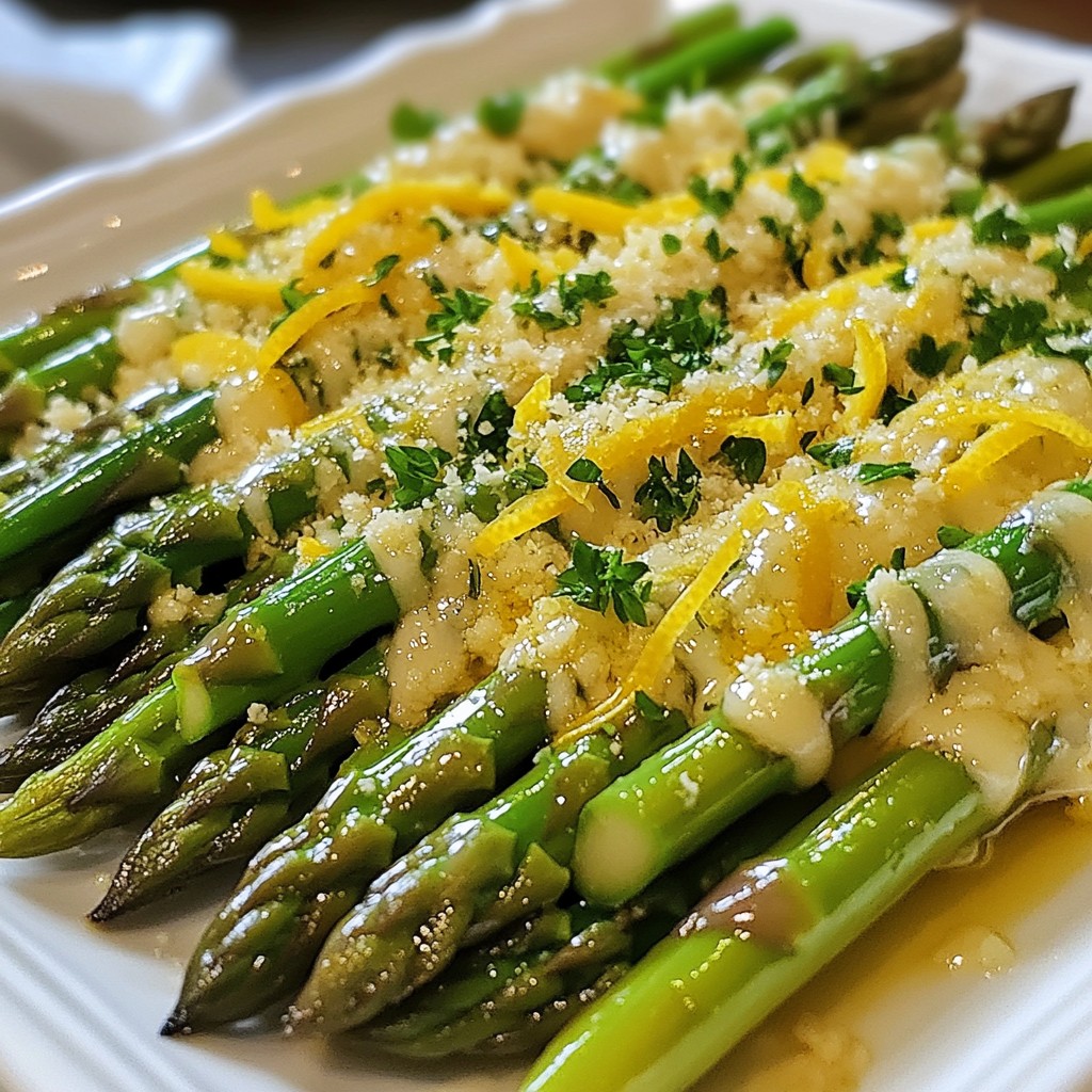 Lemon Garlic Roasted Asparagus Easy Flavorful Side