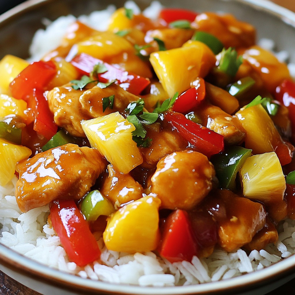 Sweet and Sour Chicken Stir Fry Flavorful Meal Idea