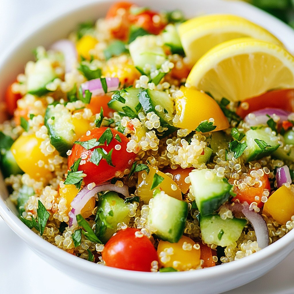 Lemon Herb Quinoa Salad Fresh and Flavorful Dish