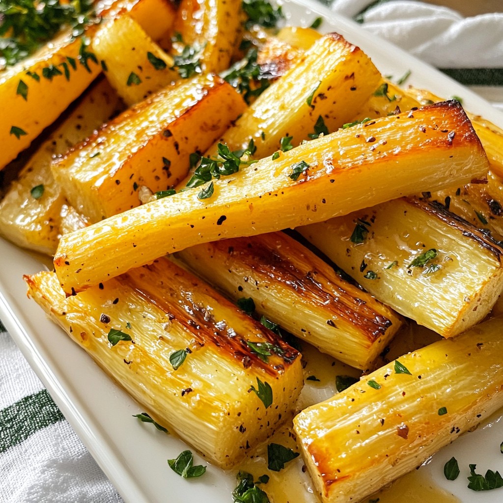 Honey Garlic Roasted Parsnips Flavorful Easy Recipe