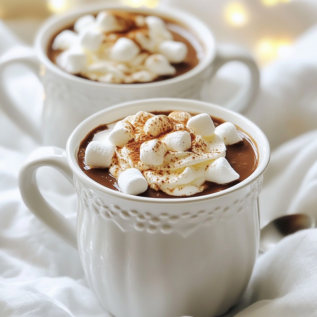 Cinnamon Spice Hot Chocolate Cozy and Warm Treat
