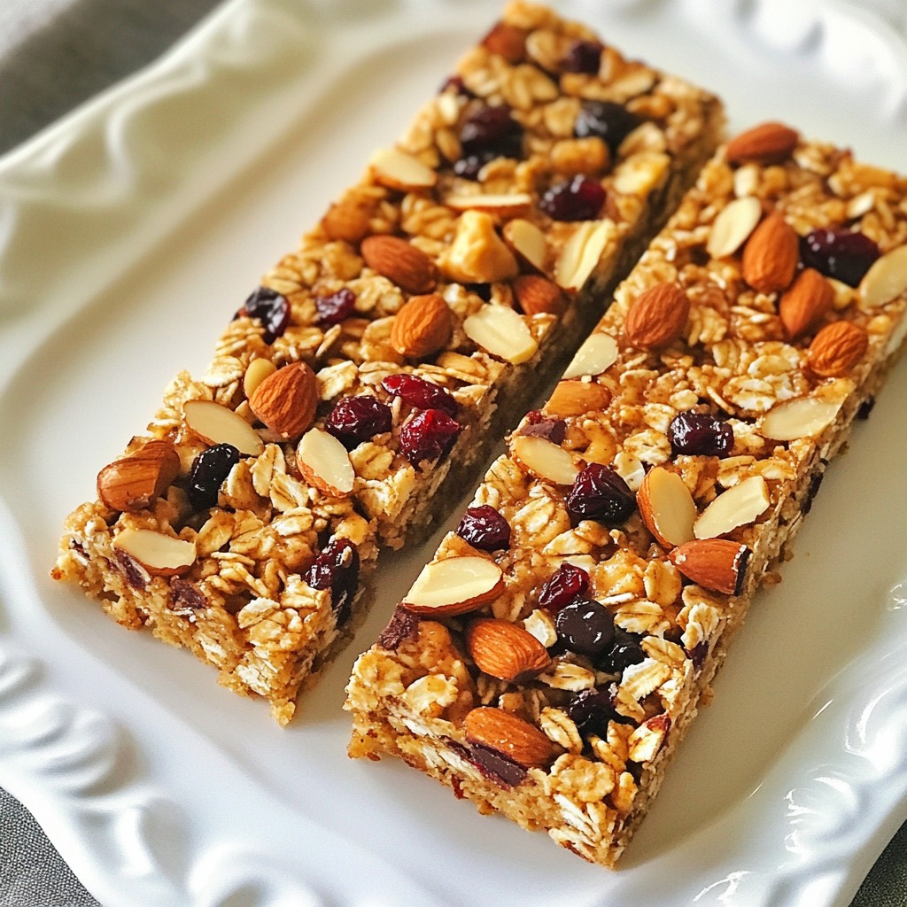Vanilla Almond Granola Bars Healthy Snack Choice