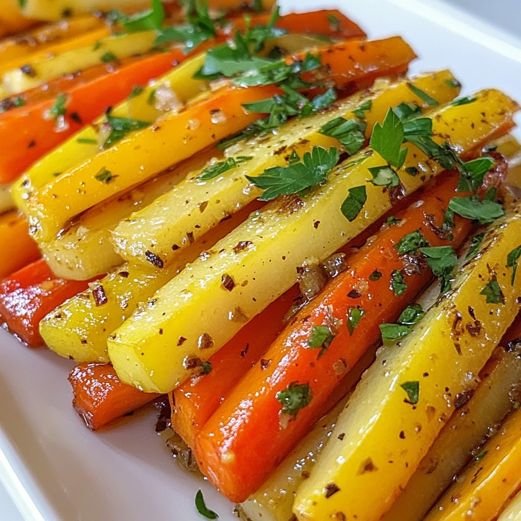 Garlic Herb Roasted Rainbow Carrots Flavorful Delight