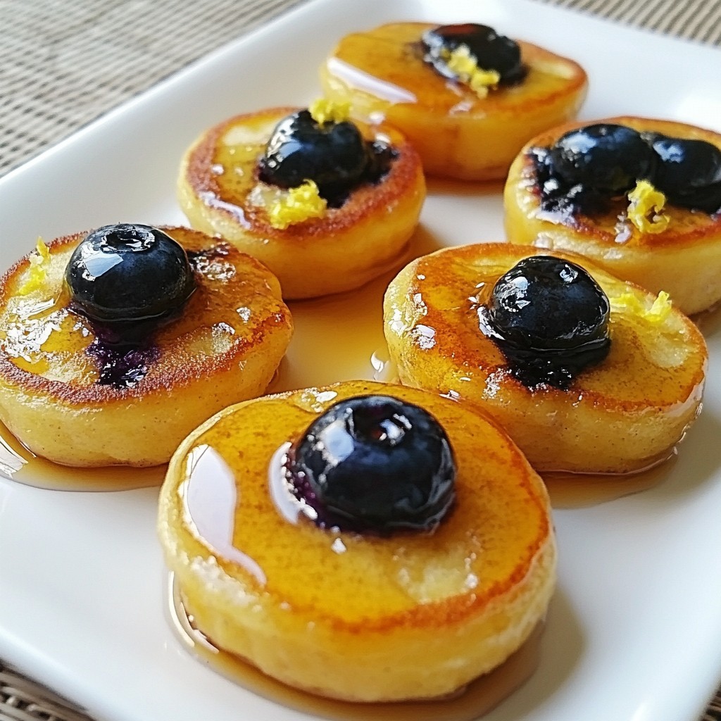 Lemon Blueberry Pancake Bites Easy and Tasty Treat
