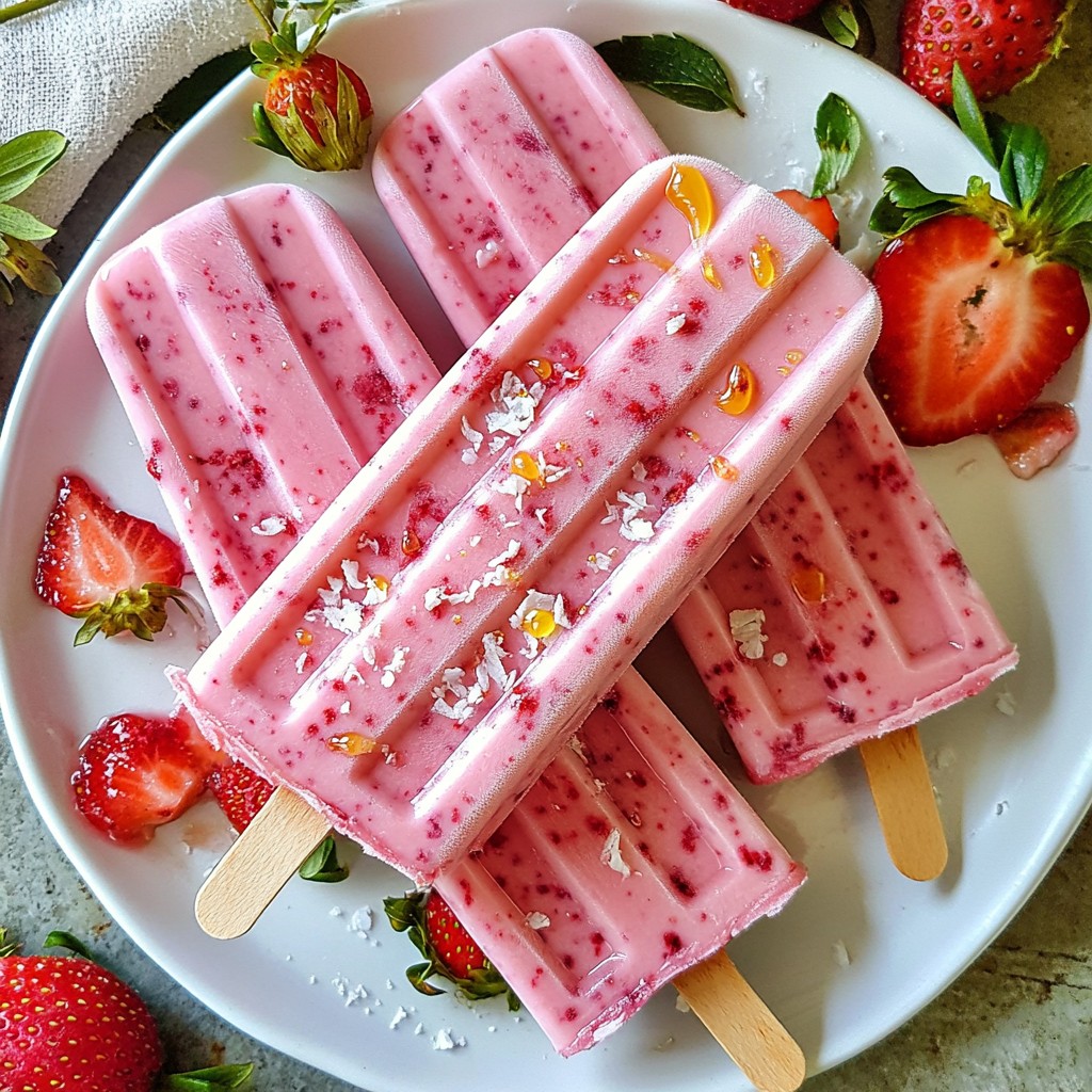 Strawberry Yogurt Pops Simple and Refreshing Treat