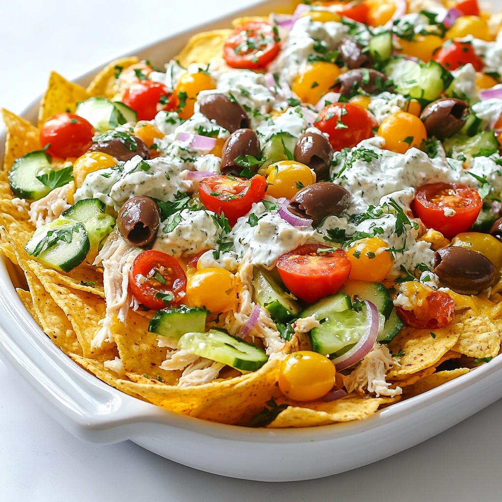 Loaded Greek Nachos Flavorful and Fresh Appetizer