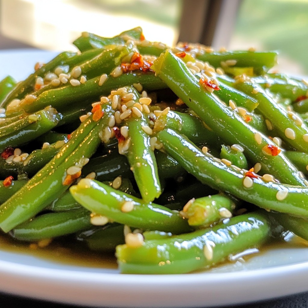 Sesame Garlic Green Beans Flavorful and Simple Dish