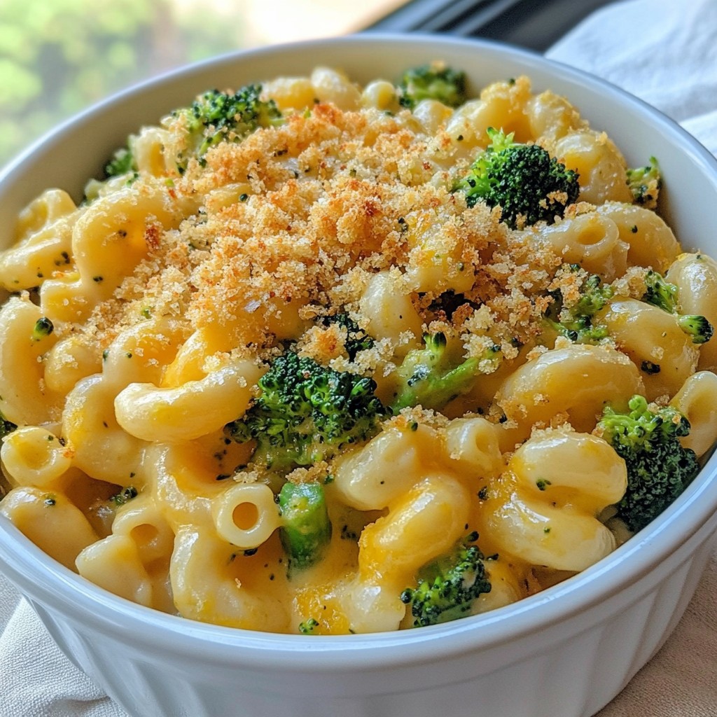 Creamy Broccoli Mac and Cheese Savory Family Favorite