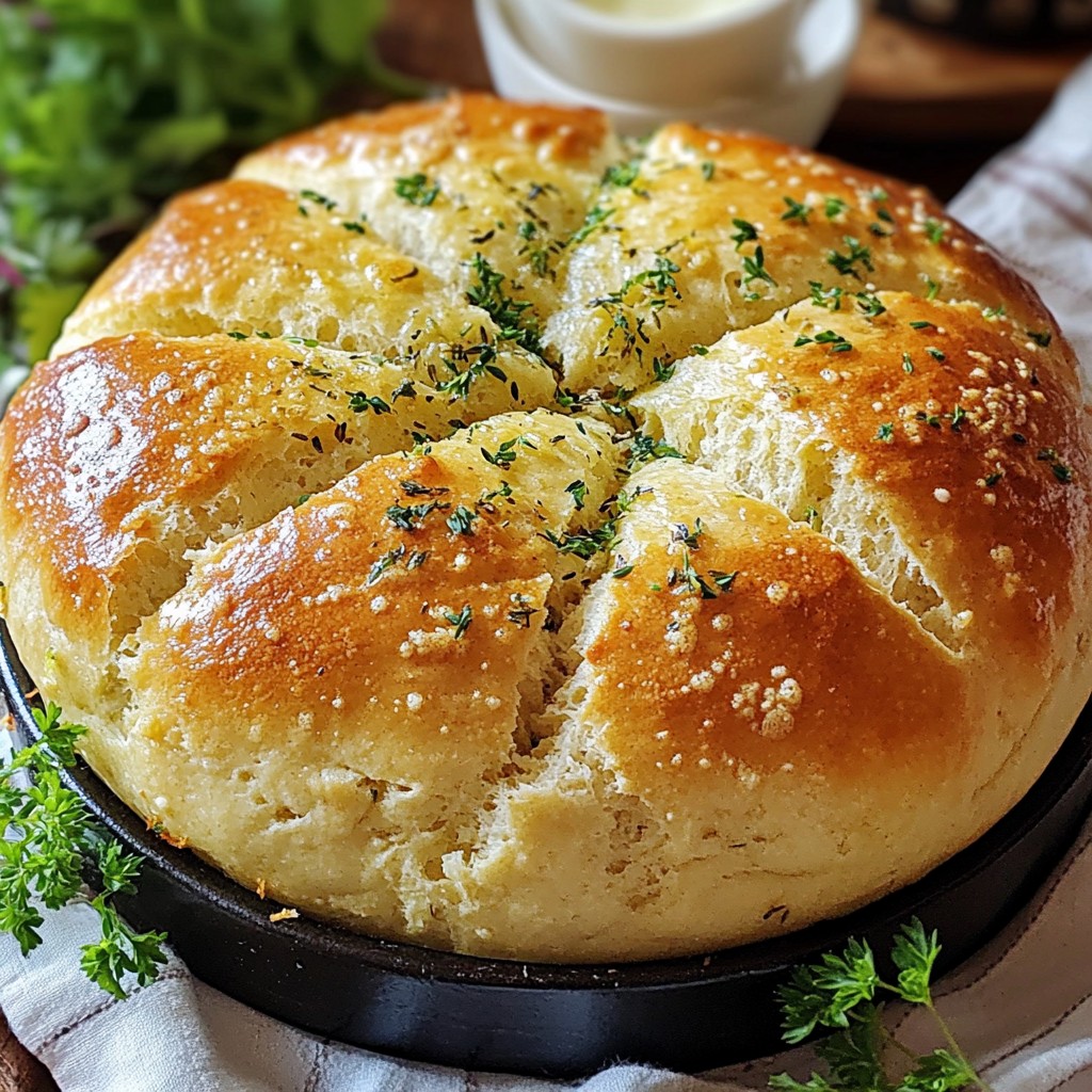 Herb Garlic Irish Soda Bread Flavorful and Simple Recipe
