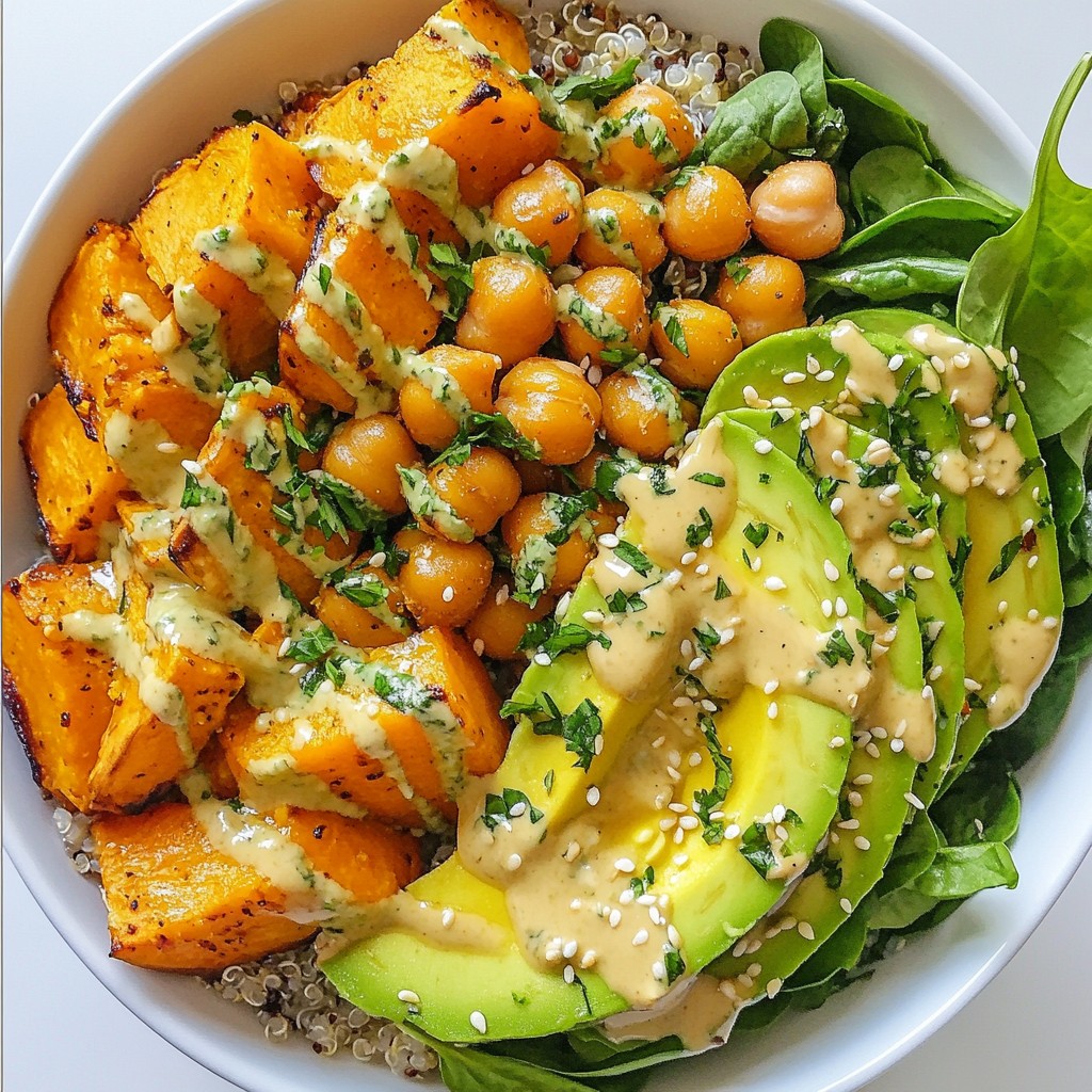 Sweet Potato Chickpea Buddha Bowl Flavorful Meal Idea