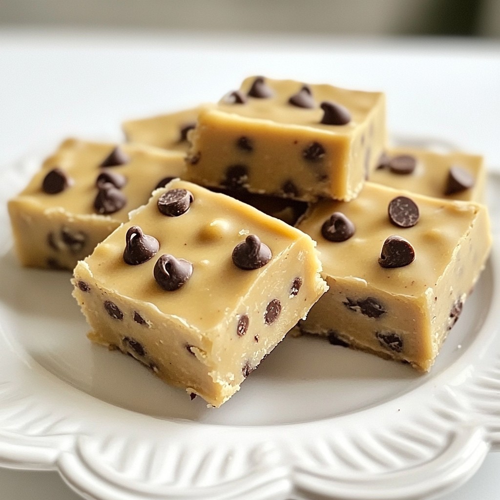 Chocolate Chip Cookie Dough Fudge Delightful Treat