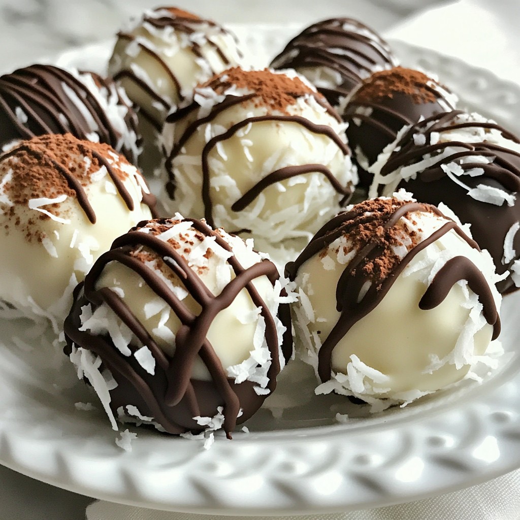 Chocolate Coconut Snowball Truffles Irresistible Treat