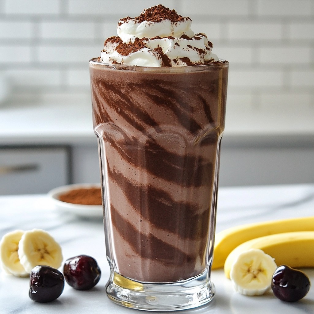 Chocolate Cherry Smoothie Healthy and Simple Recipe