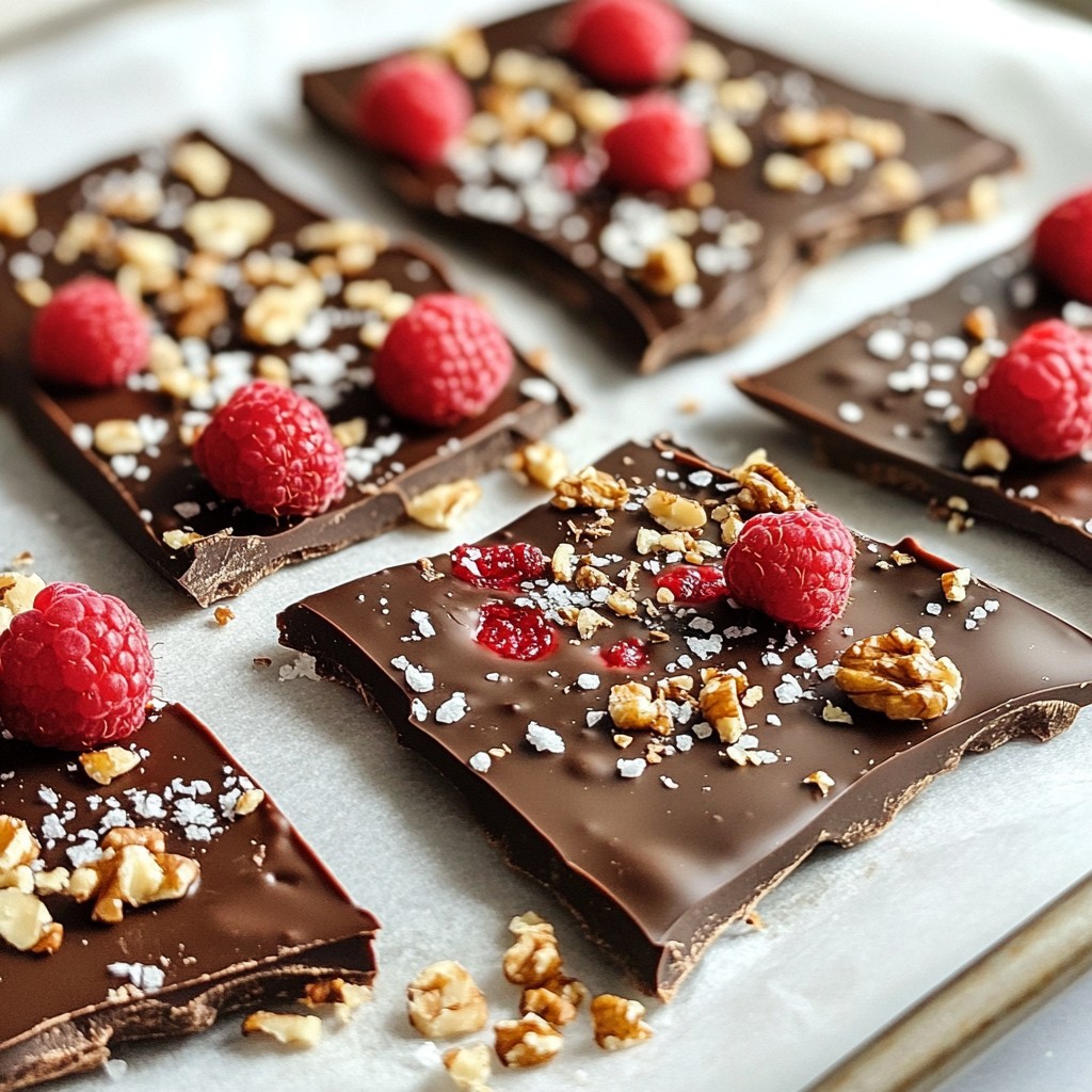 Raspberry Dark Chocolate Bark Irresistible Sweet Treat