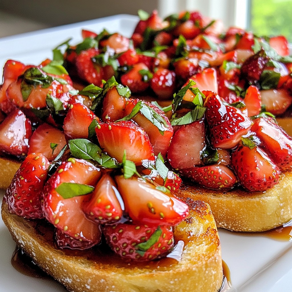 Strawberry Basil Bruschetta Flavorful and Simple Treat