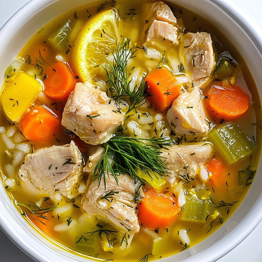 Greek Lemon Chicken Soup Flavorful and Comforting Meal
