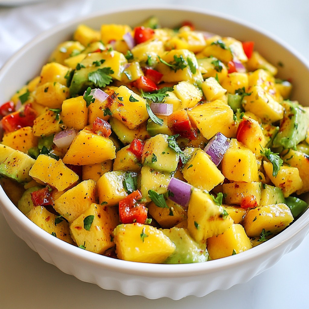 Chili Lime Mango Fruit Salad Refreshing Summer Side