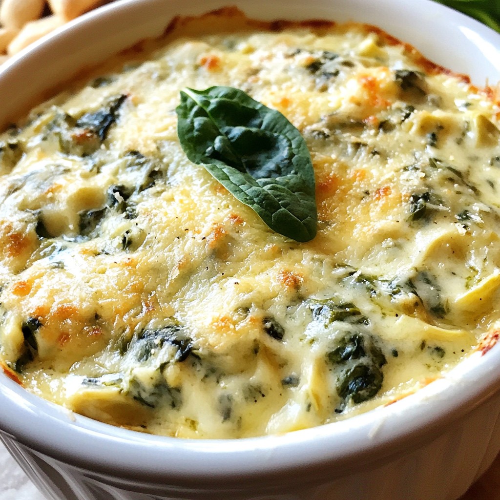 Creamy Spinach Artichoke Dip Irresistible Party Treat