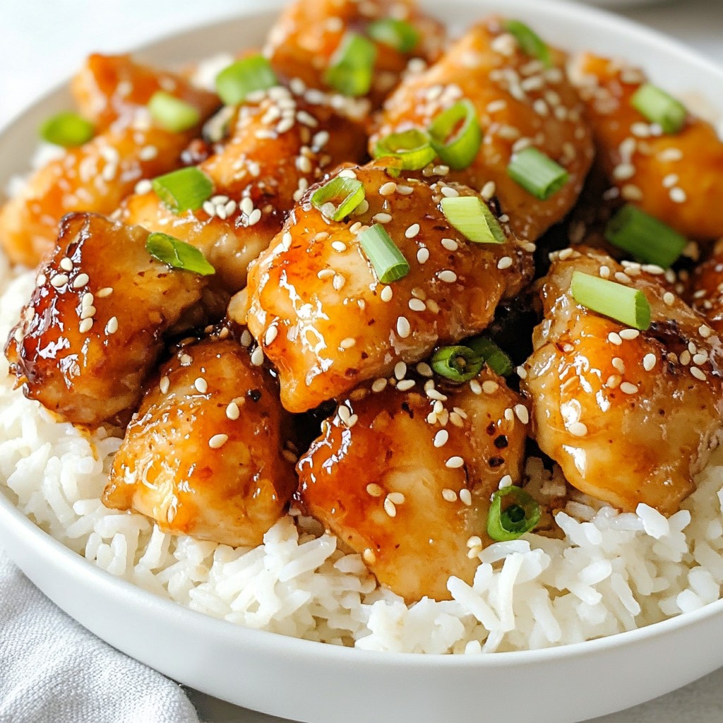 Honey Garlic Sesame Chicken Tasty Family Recipe