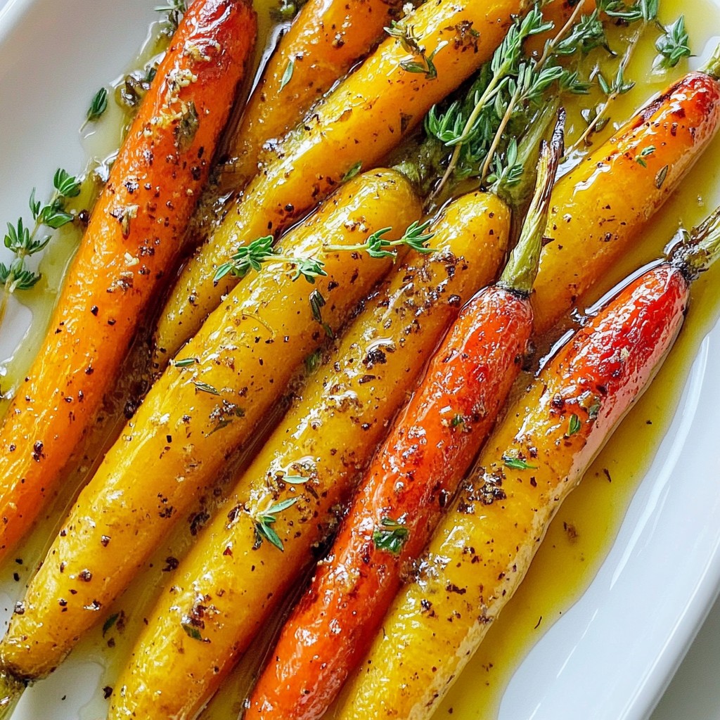 Maple Mustard Roasted Carrots Flavorful Side Dish Recipe