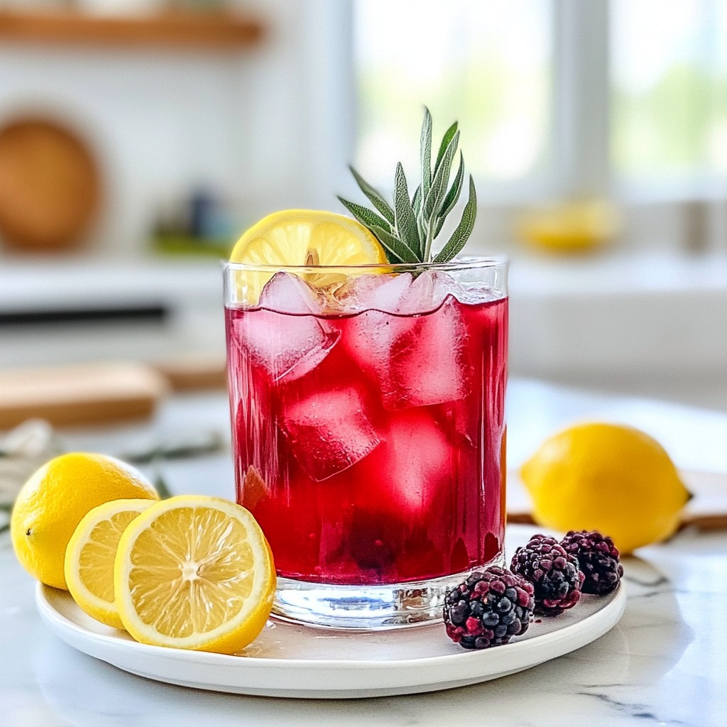 Blackberry Sage Lemonade Refreshing Summer Drink