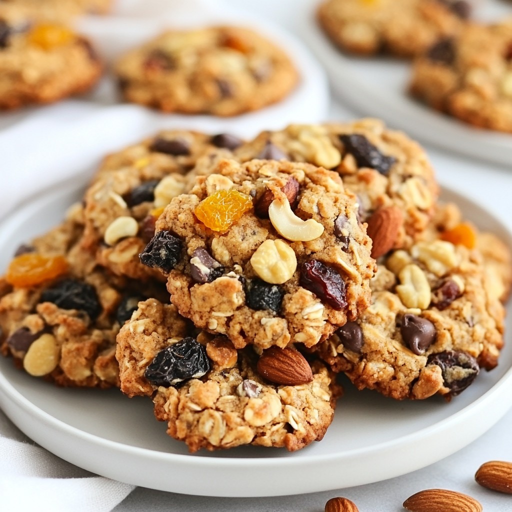 Trail Mix Breakfast Cookies Tasty and Nutritious Snack