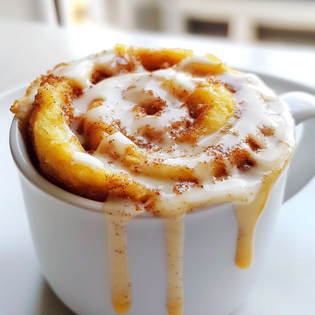 Cinnamon Roll Mug Cake Delightful Quick Treat