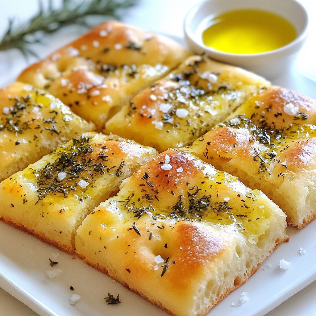 Herb Garlic Focaccia Bread Delightful and Easy Recipe