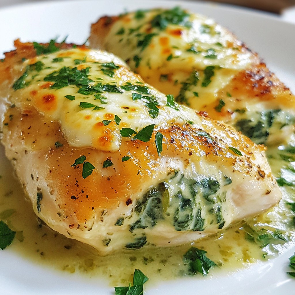 Creamy Spinach Stuffed Chicken Breast Flavorful Meal