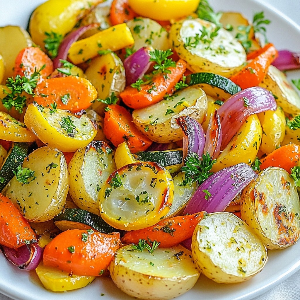 Lemon Herb Roasted Vegetables Flavorful and Simple Dish