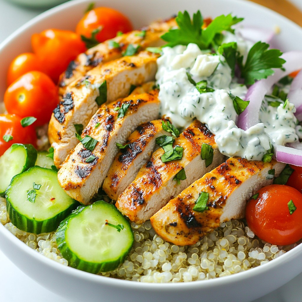 Greek Chicken Gyro Bowls Flavorful and Satisfying Meal