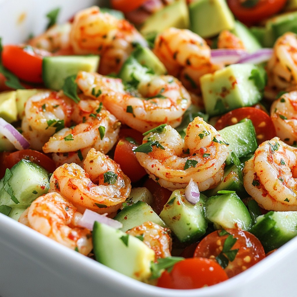 Spicy Shrimp Avocado Salad Tasty and Fresh Delight