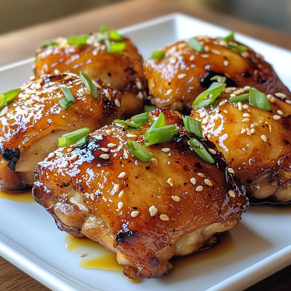 Honey Sriracha Chicken Thighs Bold and Flavorful Dish
