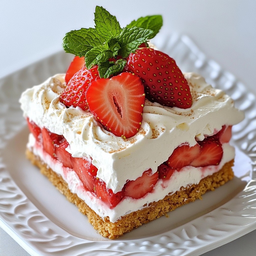 Strawberry Shortcake Icebox Cake Easy and Delicious Recipe