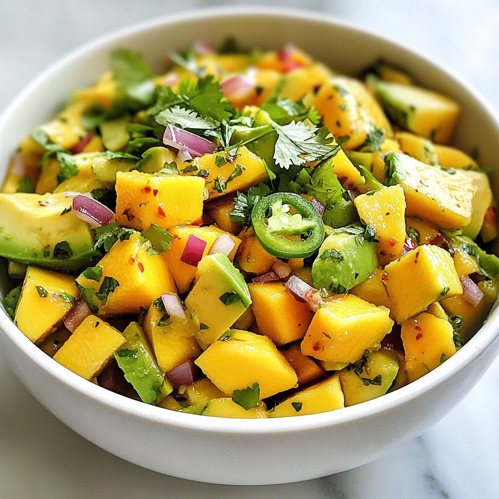 Mango Avocado Salsa Fresh and Simple Delight